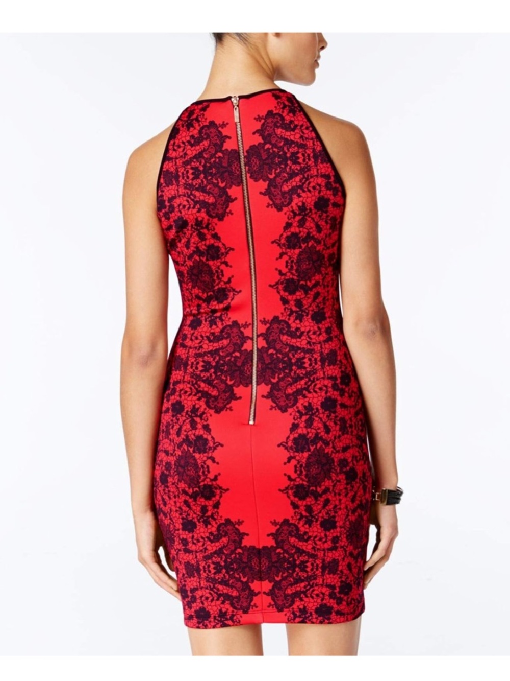 B. Darlin Size 1/2 Printed
Sleeveless Halter Back BodyCon
Mini juniors dress - Picture 9 of 9
